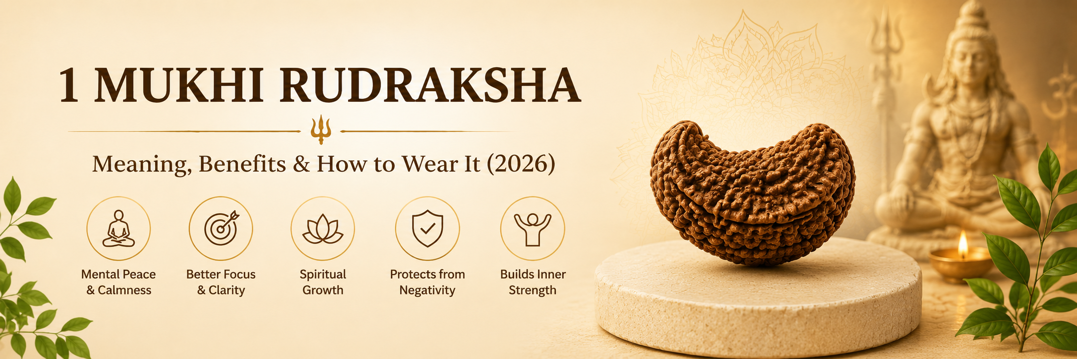 1 Mukhi Rudraksha: Meaning, Benefits & How to Wear It (2026)