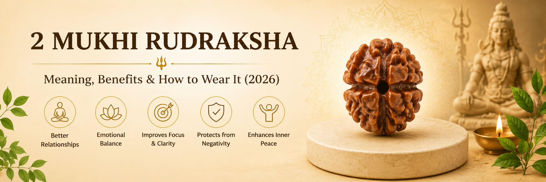 2 Mukhi Rudraksha: Meaning, Benefits & How to Wear It (2026)