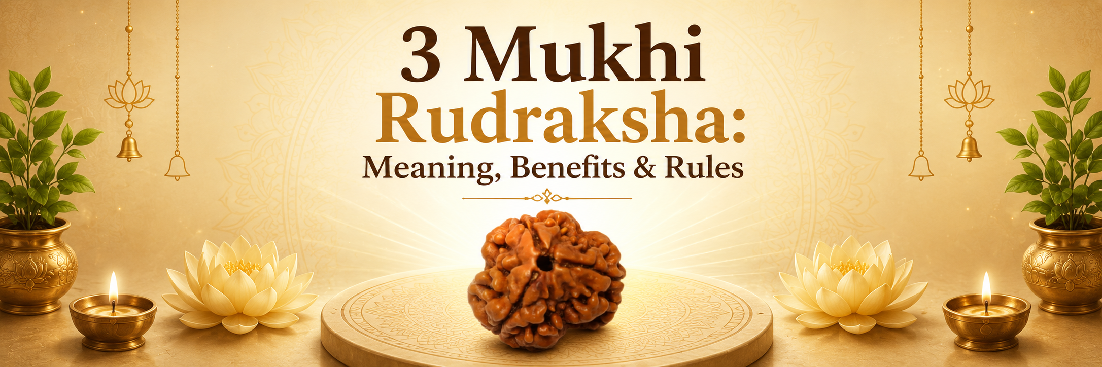 3 Mukhi Rudraksha: Meaning, Benefits & Rules