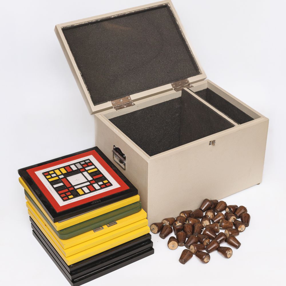 9 Chowki Set with Vedic Patterns