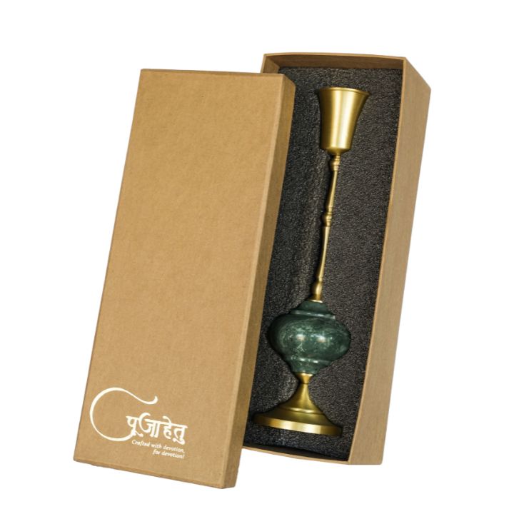 Serene Green Candle Stand