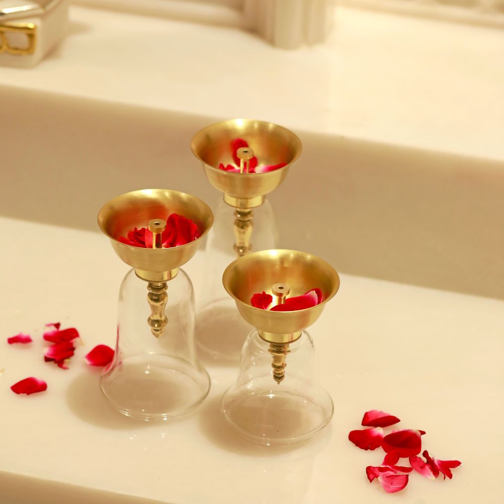 The Prakash Vatika Diya Stand Set