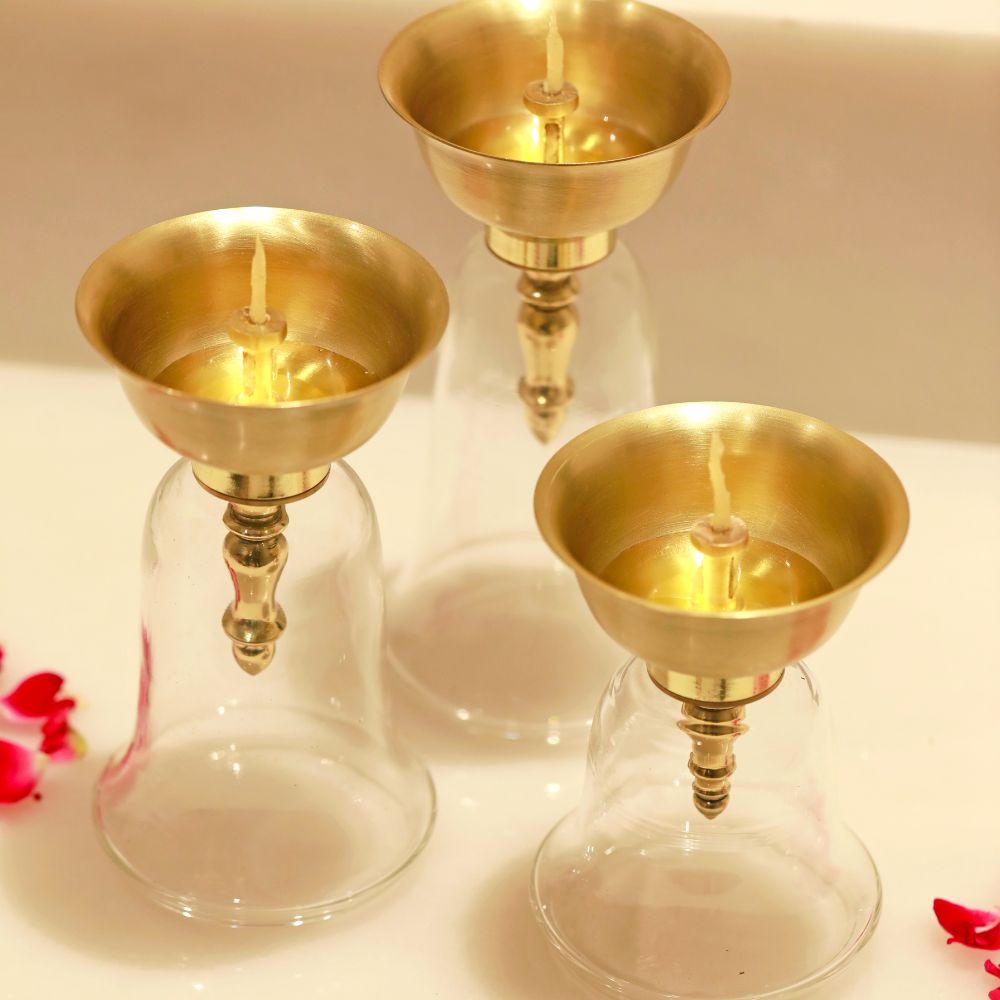 The Prakash Vatika Diya Stand Set