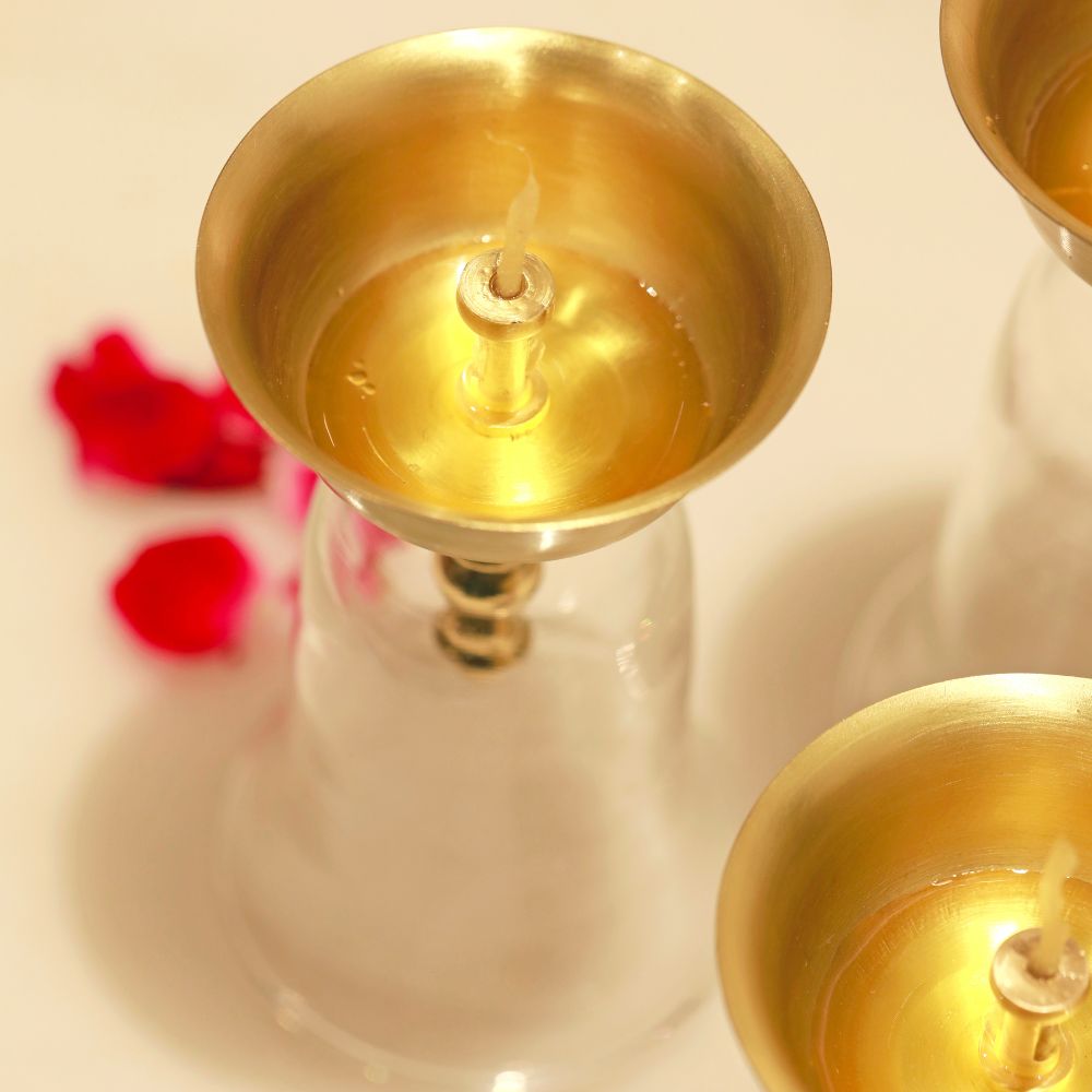 The Prakash Vatika Diya Stand Set