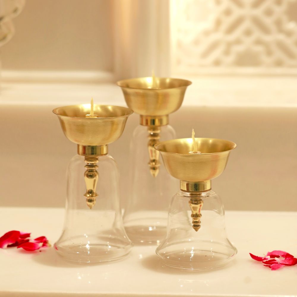 The Prakash Vatika Diya Stand Set