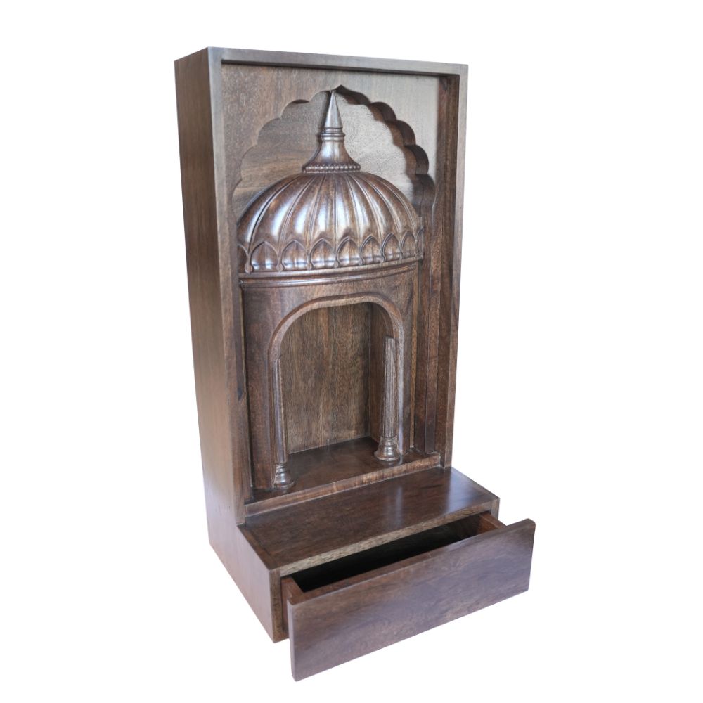 Wall-Mounted Mandir (Wooden)