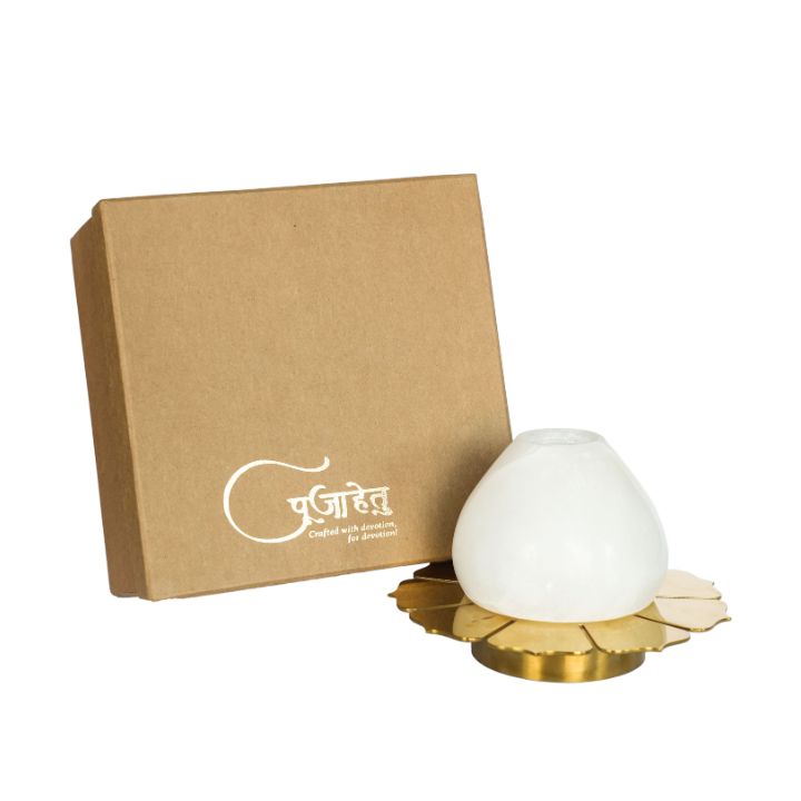 Divine Lotus Marble Tea Light