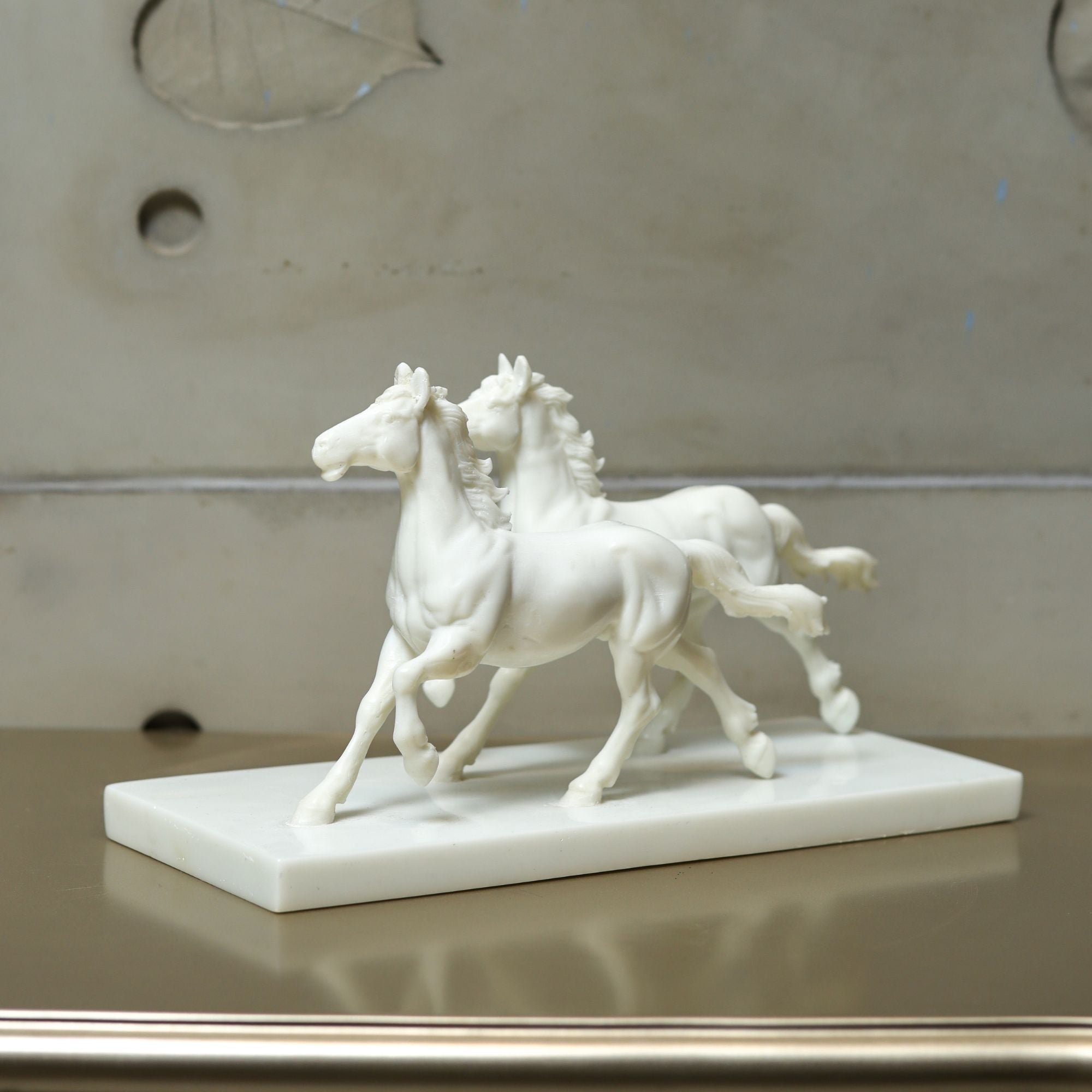 Harmony Horses Marble Sculpture – Balance & Strength