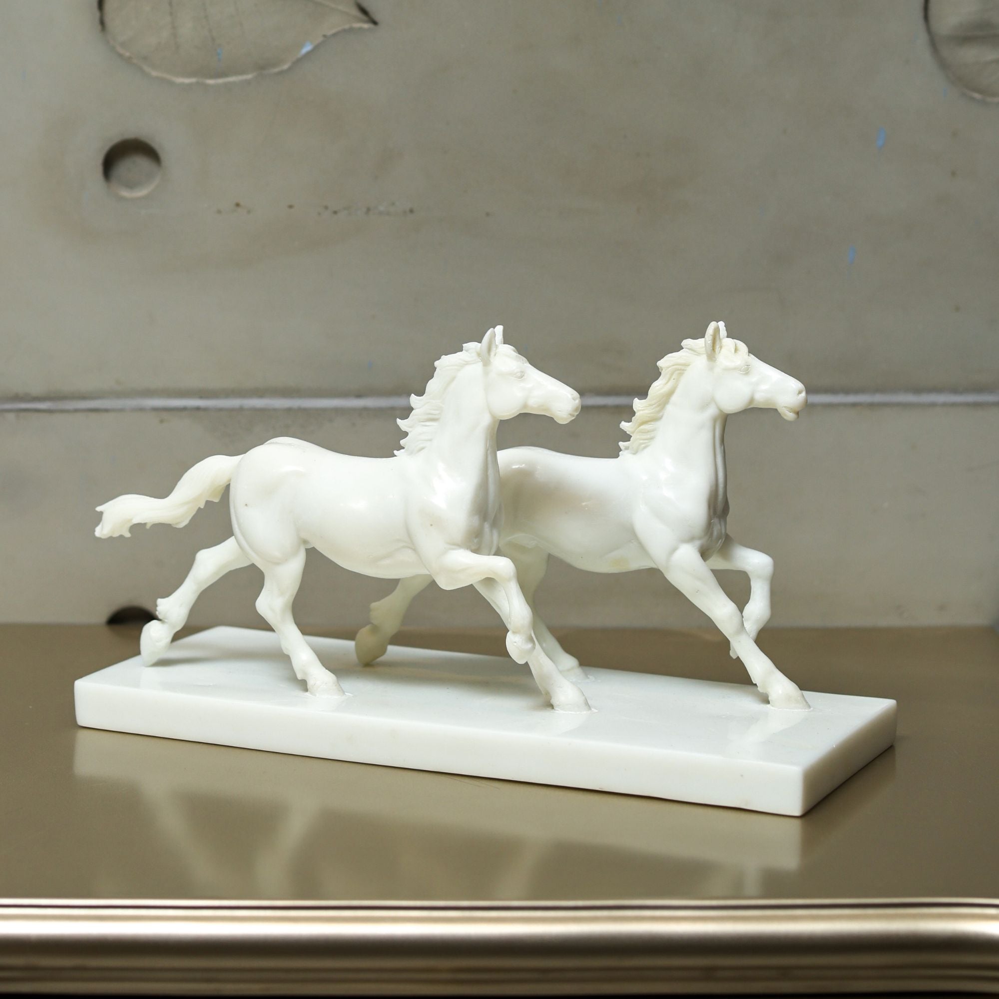 Harmony Horses Marble Sculpture – Balance & Strength