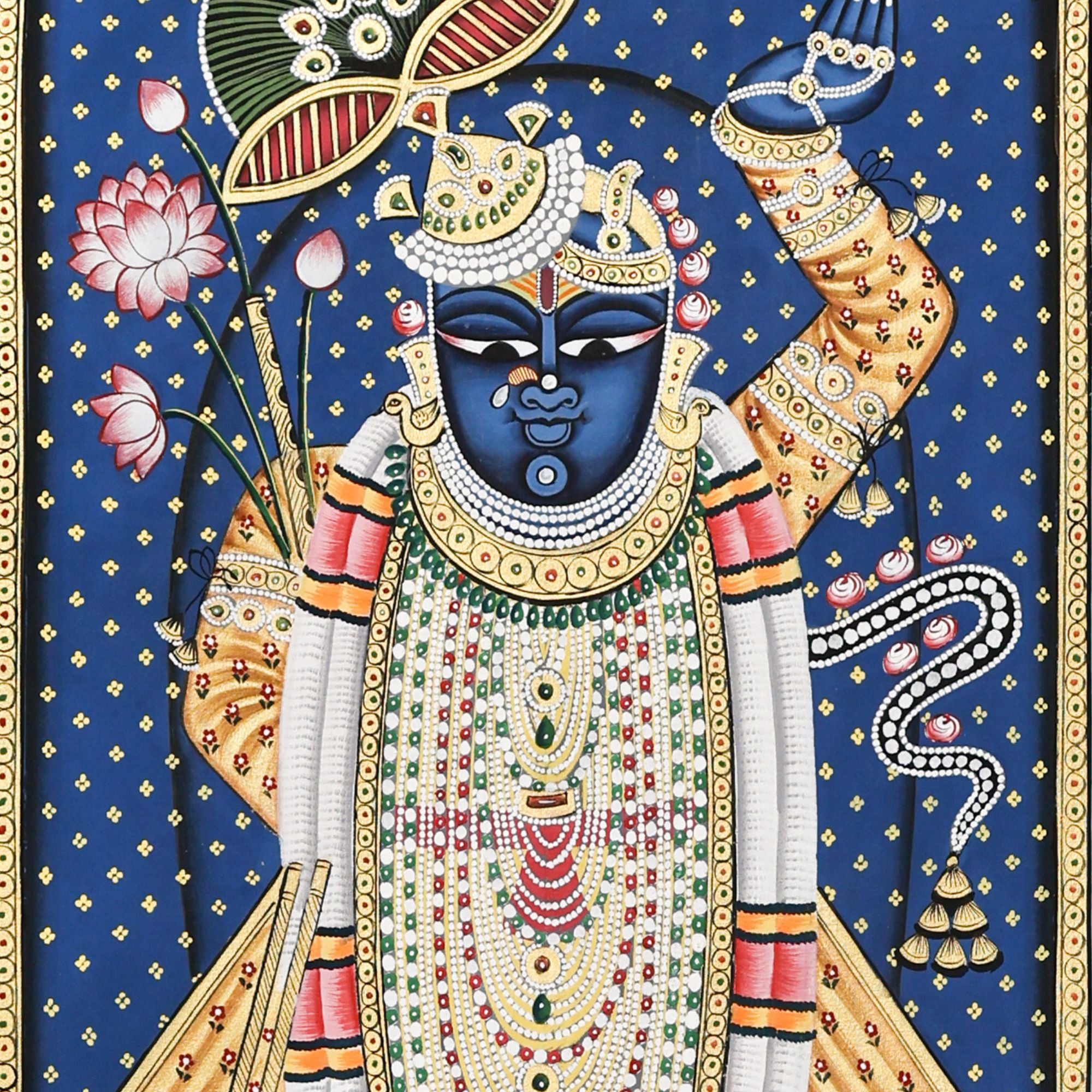 Shrinathji Gaushala Darshan Pichwai – Circle of Divine Grace
