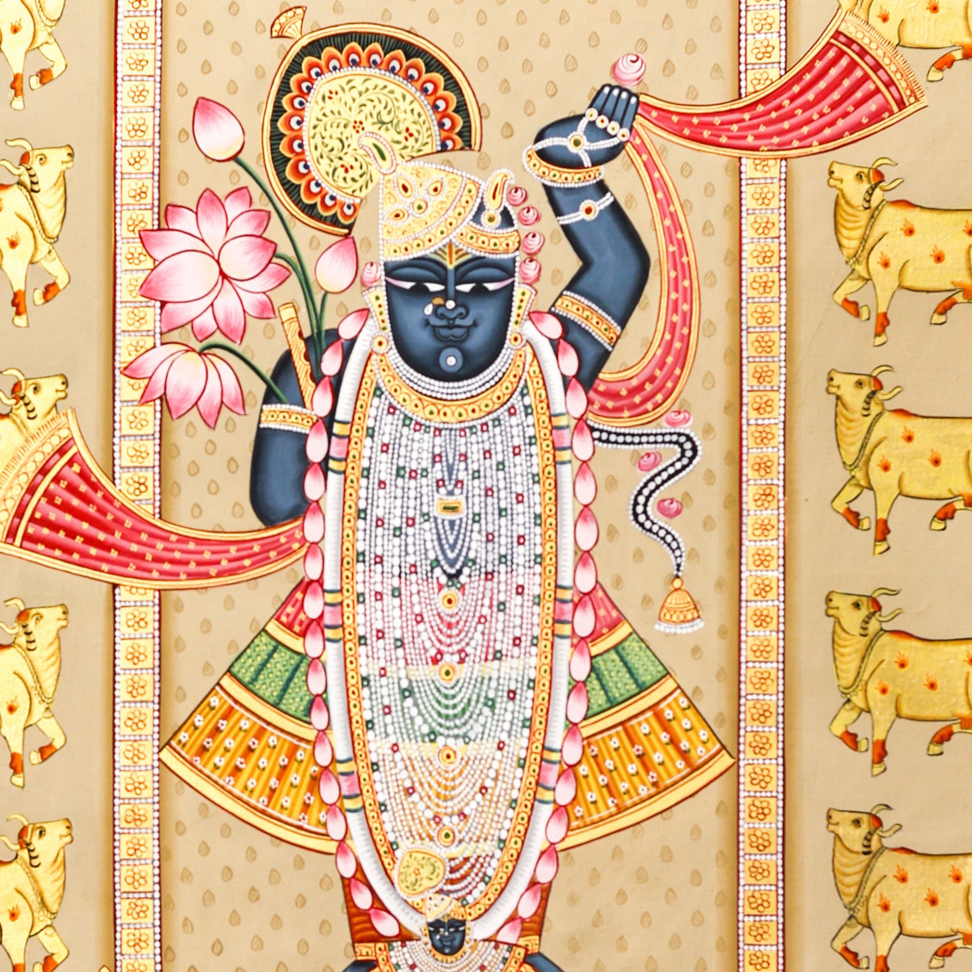 Shrinathji Gokul Darshan Pichwai – Sacred Harmony of Grace