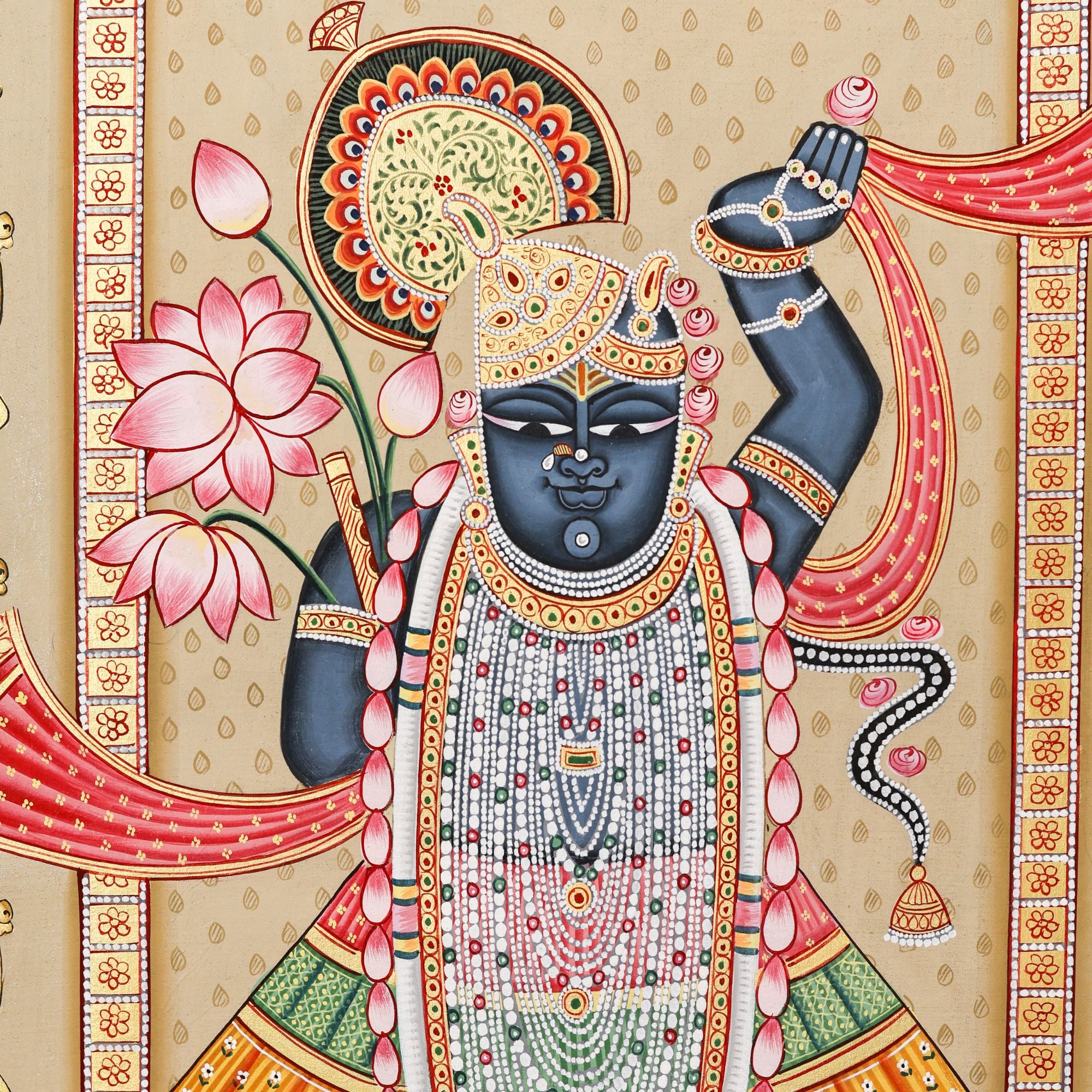 Shrinathji Gokul Darshan Pichwai – Sacred Harmony of Grace