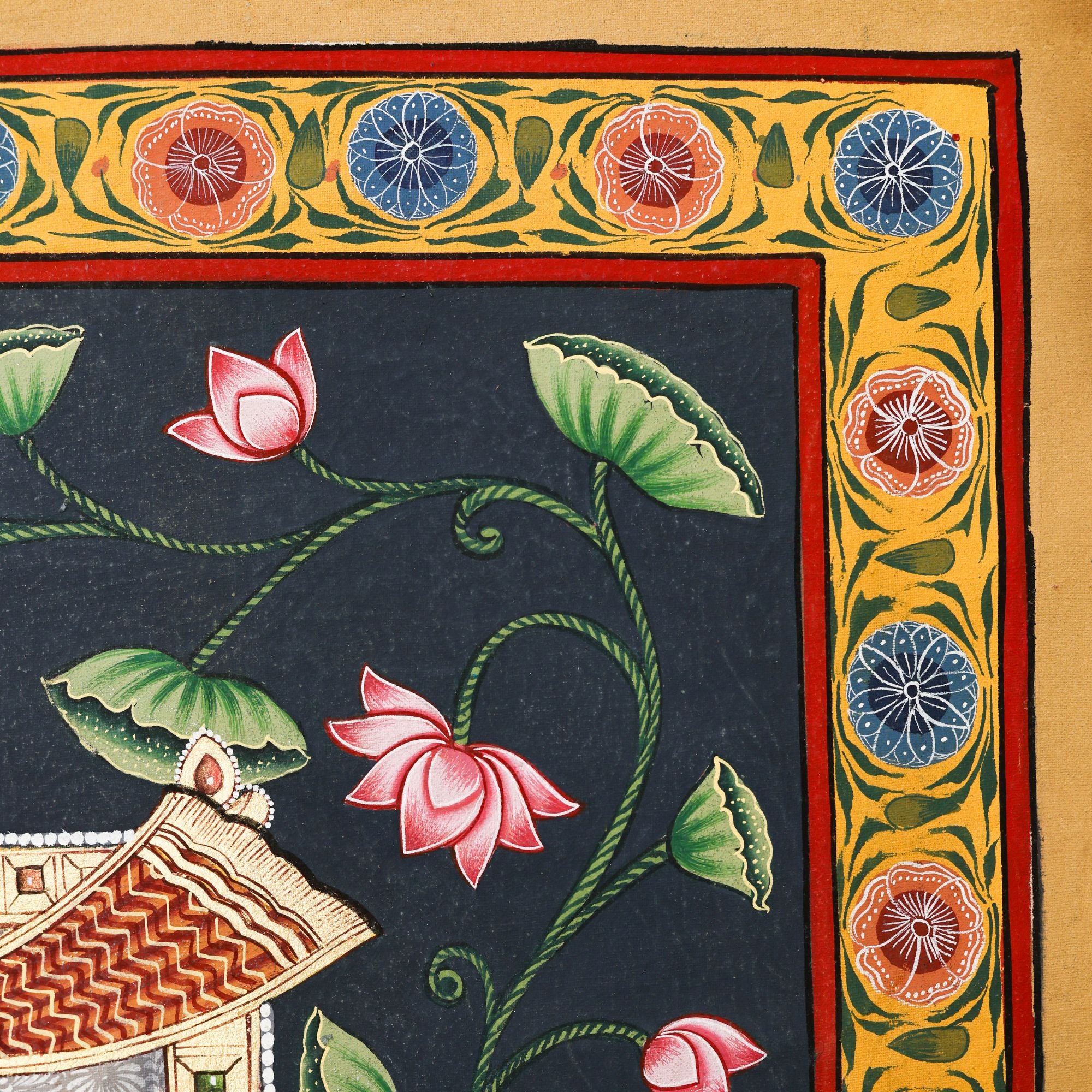 Shrinathji Pushp Shringar Pichwai – Divine Elegance in Bloom