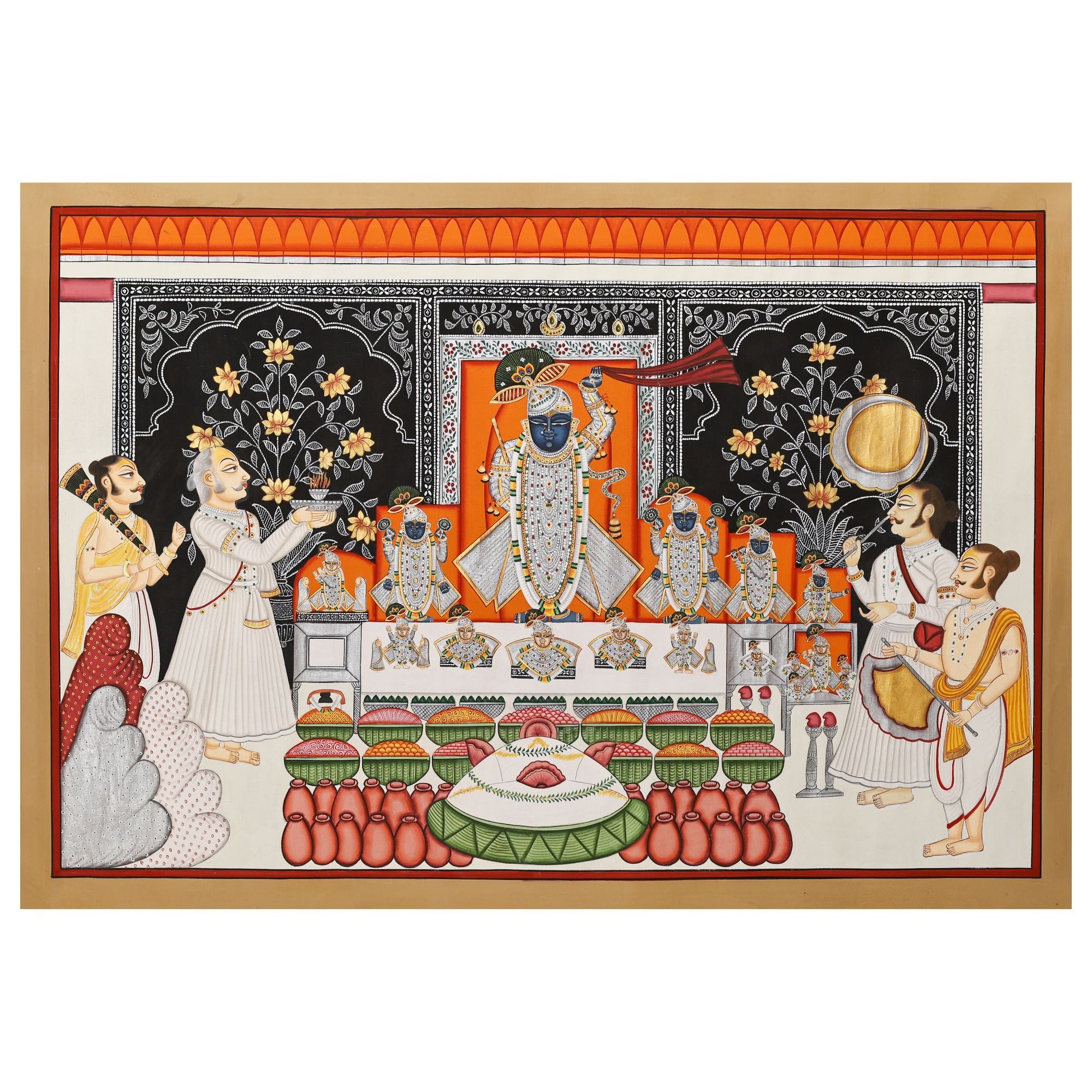 Shrinathji Annakut Darshan Pichwai – Divine Offering of Abundance
