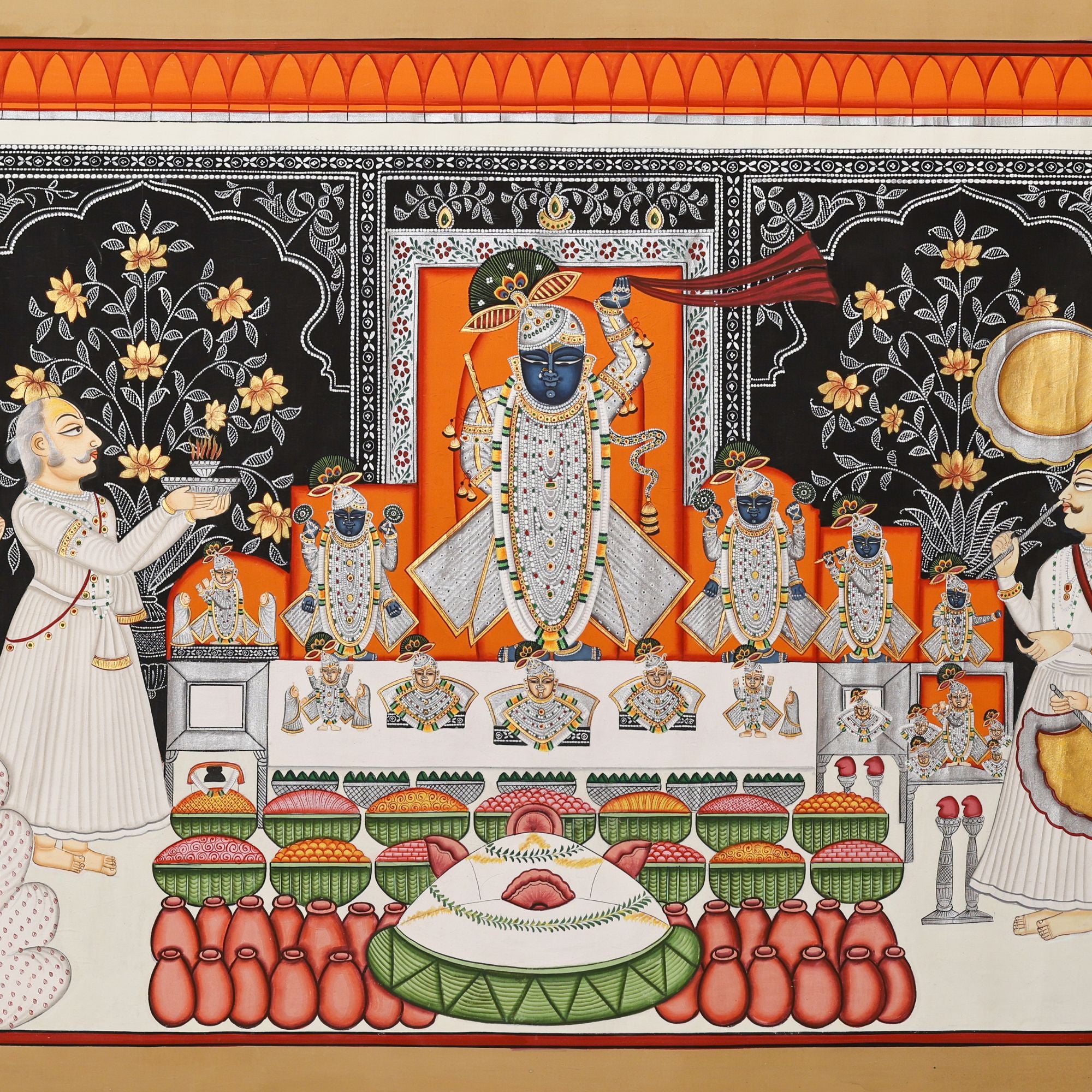 Shrinathji Annakut Darshan Pichwai – Divine Offering of Abundance